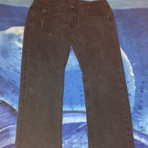 Guess Men’s Black Washed Slim Jean’s